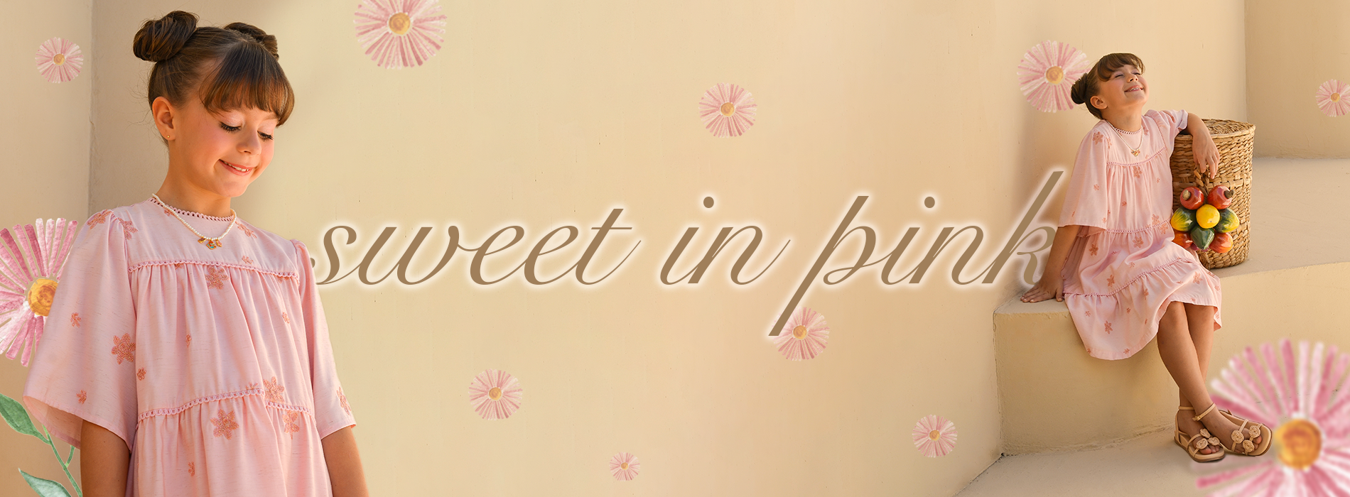 sweet and pink
