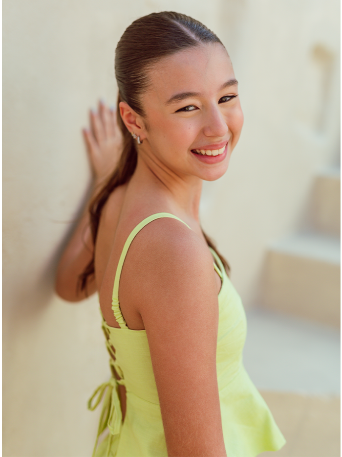 Coisas di Maria - Conjunto Peplum Isa Bambu Verde - Pelo Céu de