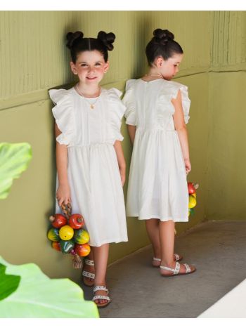 Vestido Luiza Off White - É Dia de Feira
