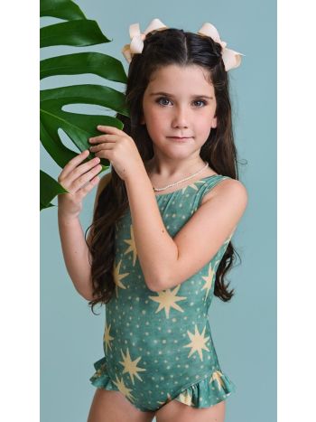 Maiô Nicole - Estampa Estrelas / Verde