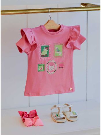 T-shirt Teka Gatinha - Rosa