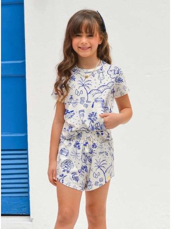 Conjunto Natalia Estampa Portugal - É Dia de Feira