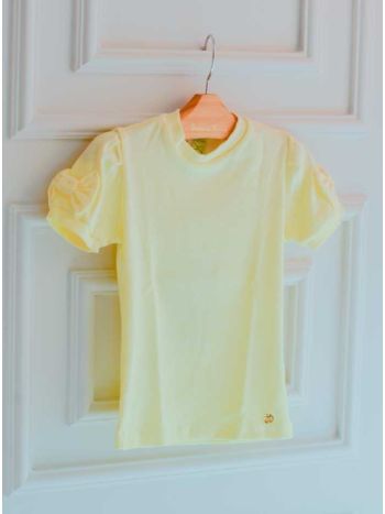 T-Shirt Celina Laço - Amarelo 