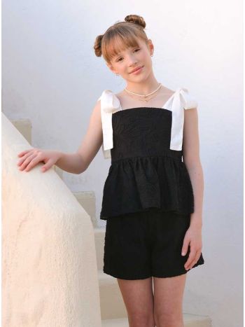 Conjunto Cathe Laise Preto/ Off Whie - É Dia de Feira