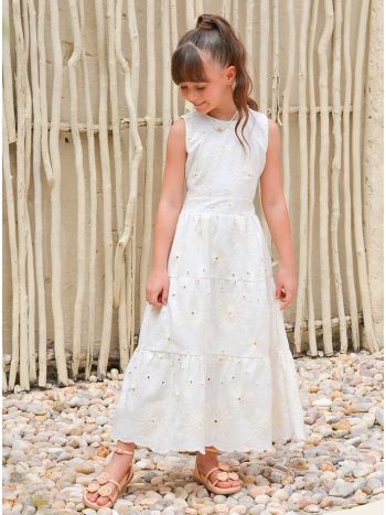 Vestido Nanda Laise Off White - É Dia de Feira