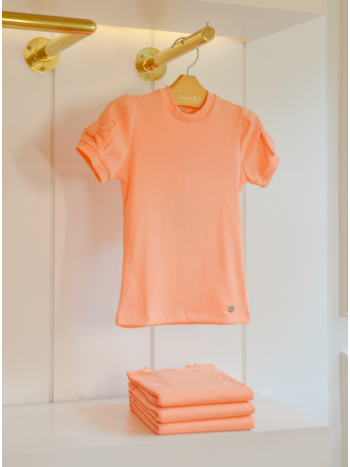 Blusa Celina Laço - Salmon