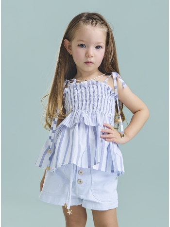 Blusa Dora - Listra Azul