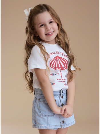 T-Shirt Lavinia Bossa do Mar - Off White
