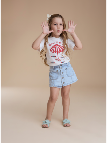 T-Shirt Lavinia Bossa do Mar - Off White