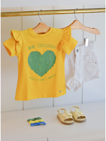 Blusa Teka Mini Torcedora - Amarelo