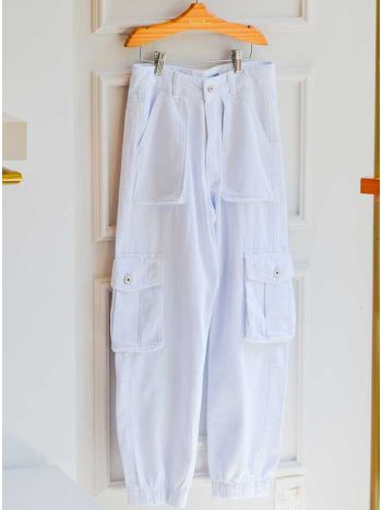 Calça Cargo Lara  - Off White