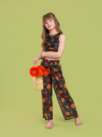 Calça Mandy Tule - Estampa Fim de Feira