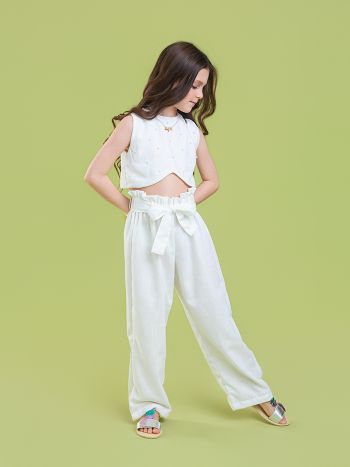 Conjunto Lavinea Bordado Branco - É Dia de Feira