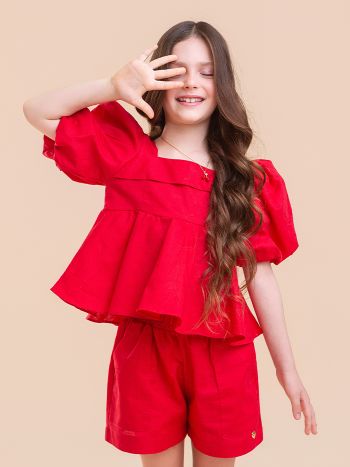 Conjunto Maju Vermelho - É Dia de Feira