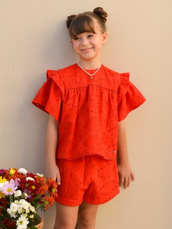 Conjunto Nora Laise Vermelho - É Dia de Feira