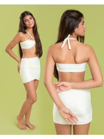 Saia Nina Drapeada - Off White