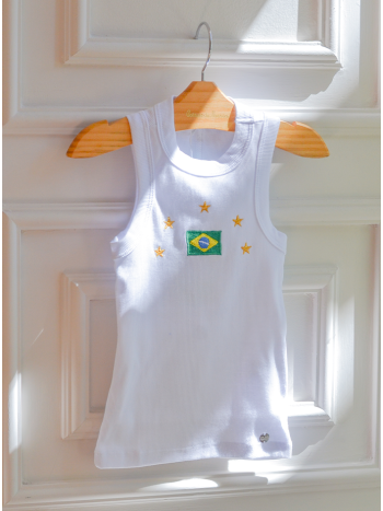 Blusa Regata Lolla Brasil - Branco
