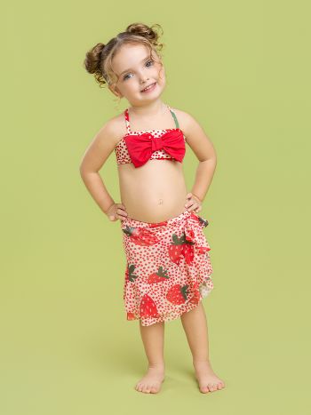 Saia Catarina Tule - Estampa Pomar