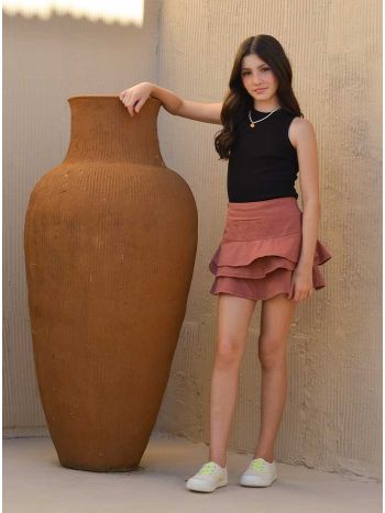 Short Saia Rose - Cappuccino