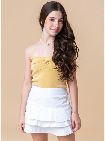 Short Saia Rose - Branco