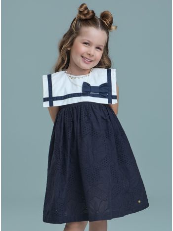  Vestido Dora Baby  Azul Marinho - Bossa do Mar 