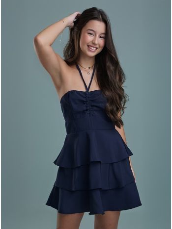 Vestido Giovana - Azul Marinho