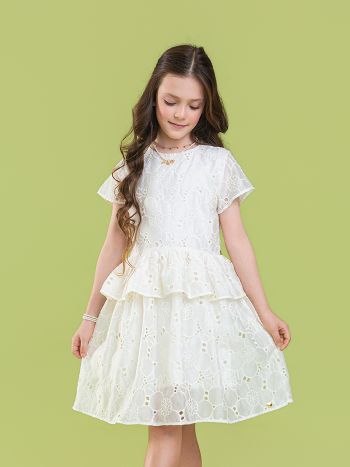 Vestdio LuLi Laise Off White - É Dia de Feira