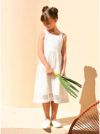 Vestido Clara Laise Branco - É Dia de Feira