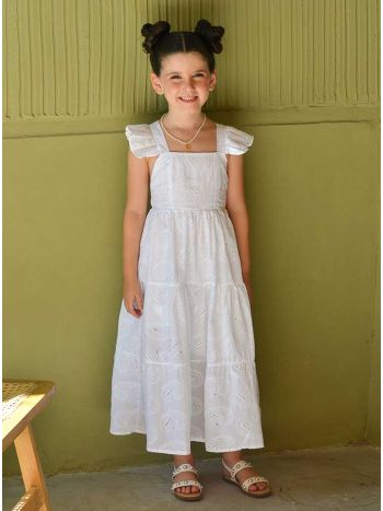 Vestido Eugênia Laise Branco - É Dia de Feira